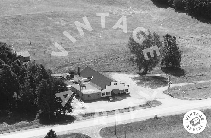 Teapot Dome Roller Rink (DiJauncos Restaurant) - 1973 Aerial (newer photo)